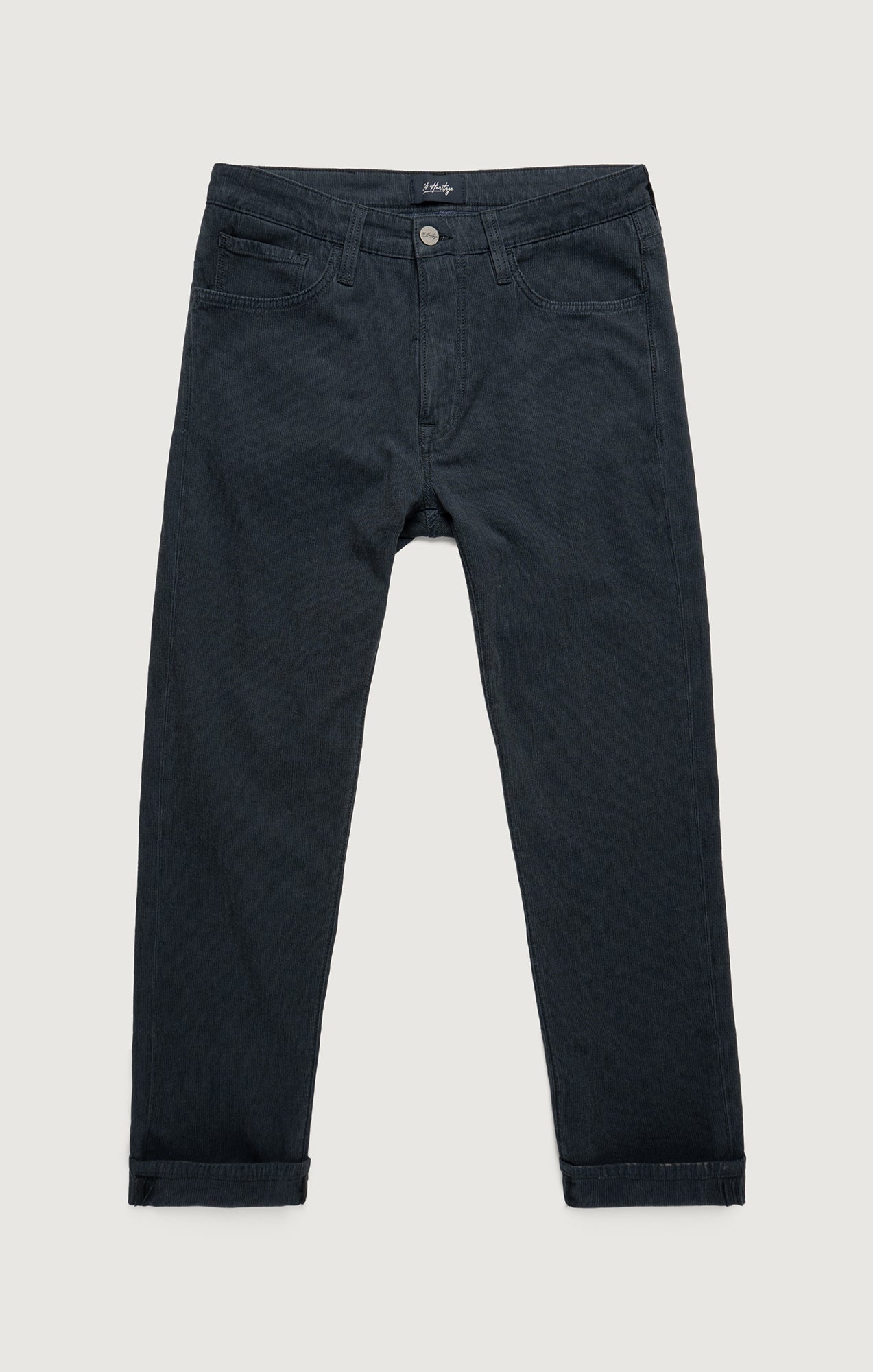 Courage Straight Leg Pants in Navy Herringbone