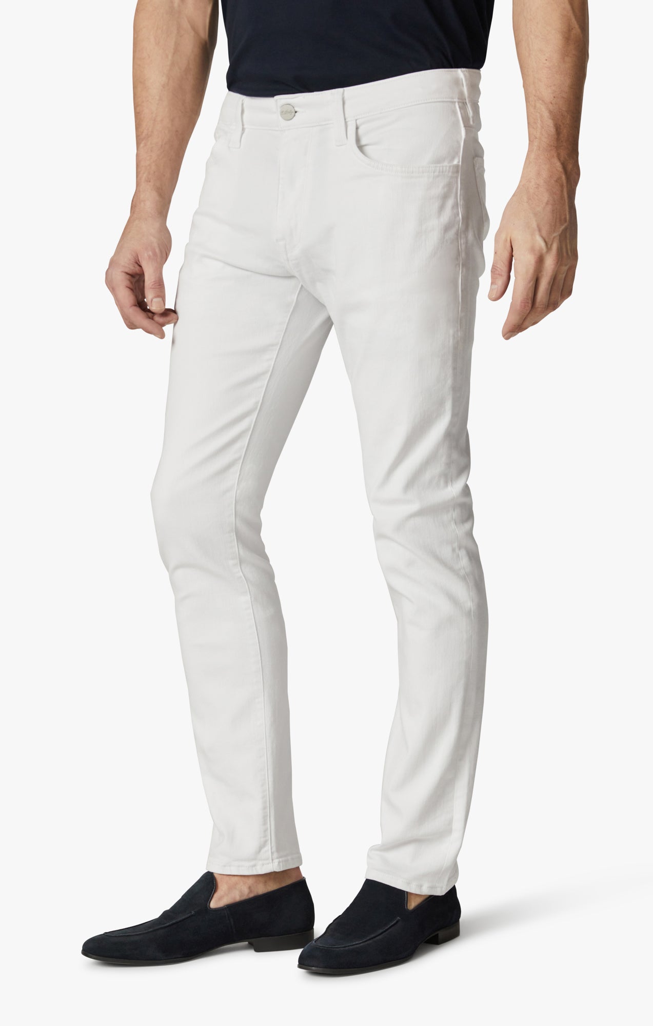Cool Tapered Leg Pants In Double White Comfort
