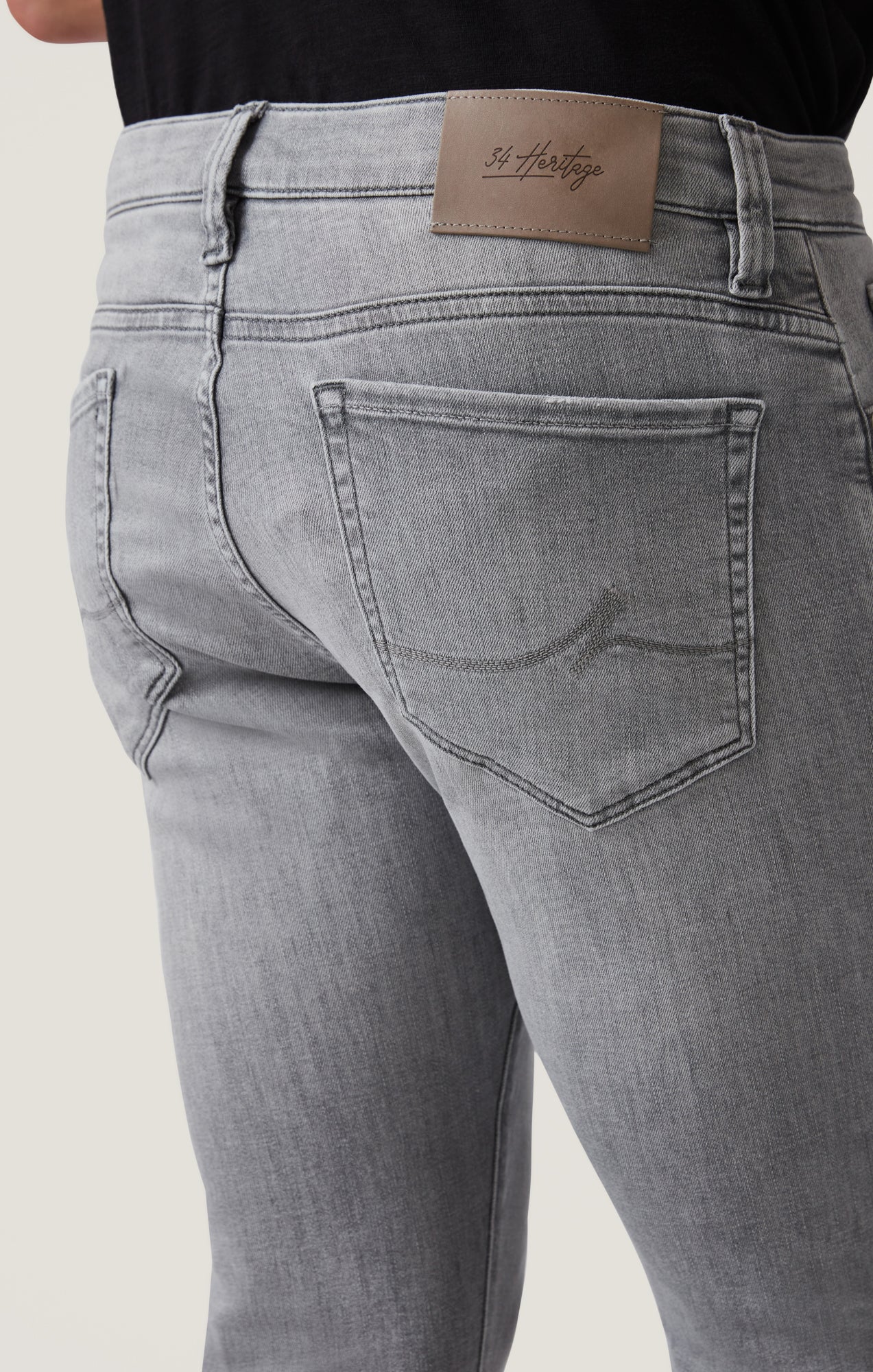 Cool Tapered Leg Jeans in Light Grey Organic Ultra