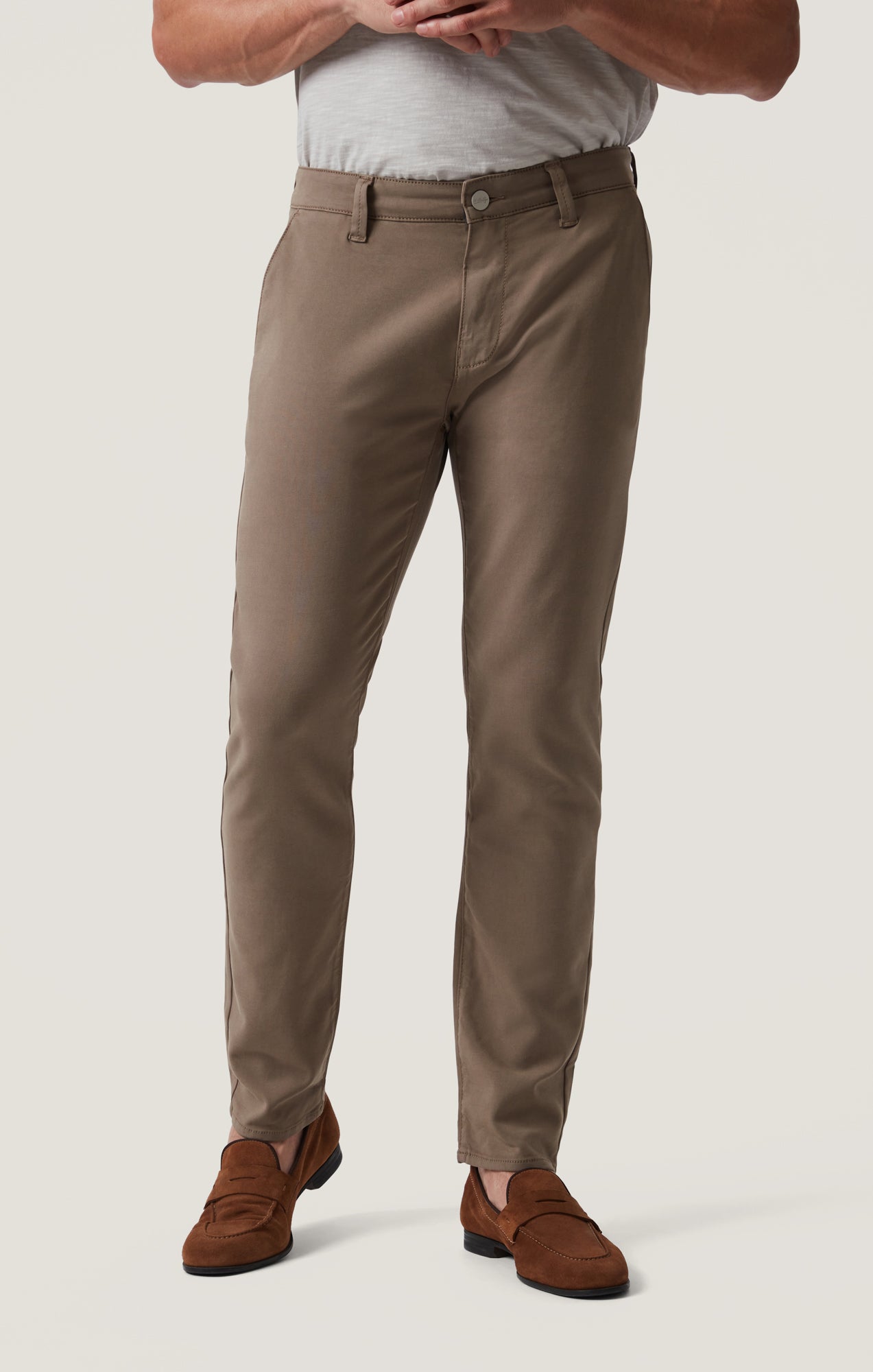 Verona Slim Leg Chinos in Toffee High Flyer