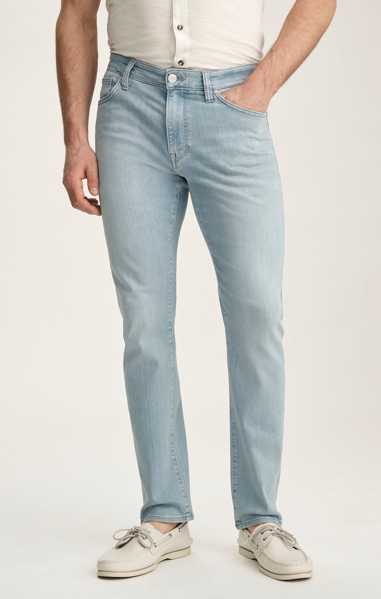 Cool Tapered Leg Jeans In Bleached Urban