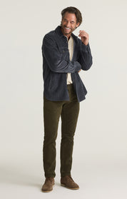 Cool Tapered Leg Pants in Fern Cord