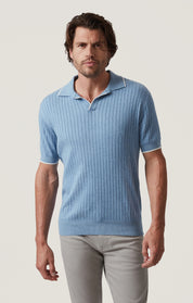 Polo Sweater in Blue