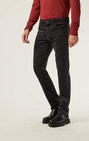 Charisma Relaxed Straight Pants in Charcoal Cord