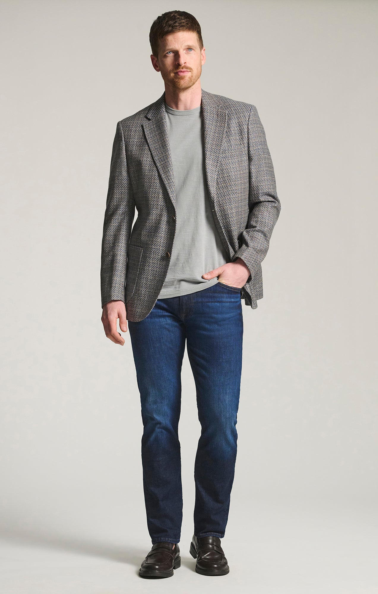 Courage Straight Leg Jeans in Rinse Brushed Vintage