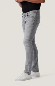 Cool Tapered Leg Jeans in Light Grey Organic Ultra