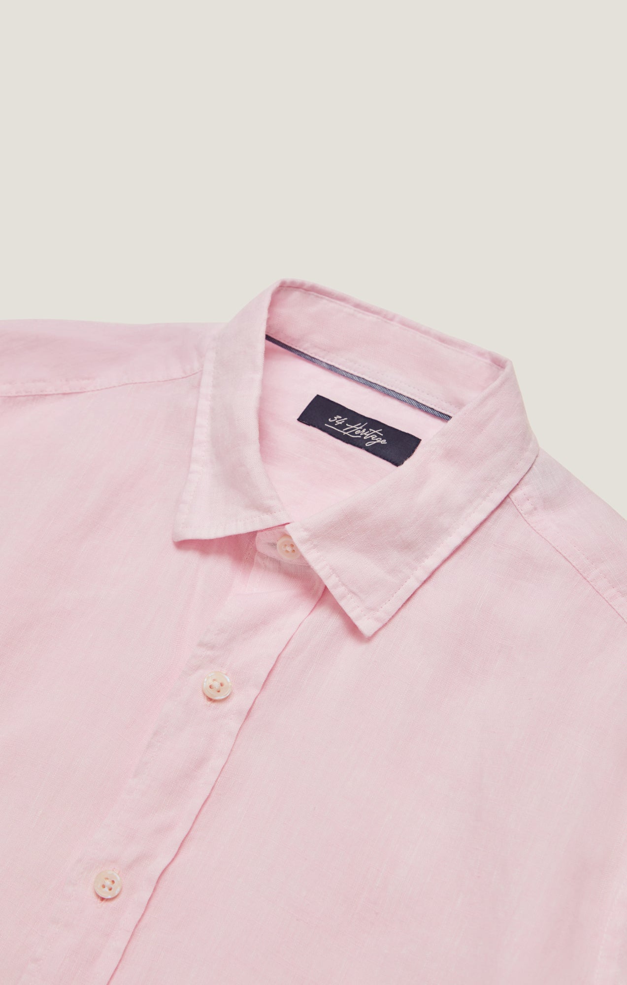 Linen Chambray Shirt in Pink