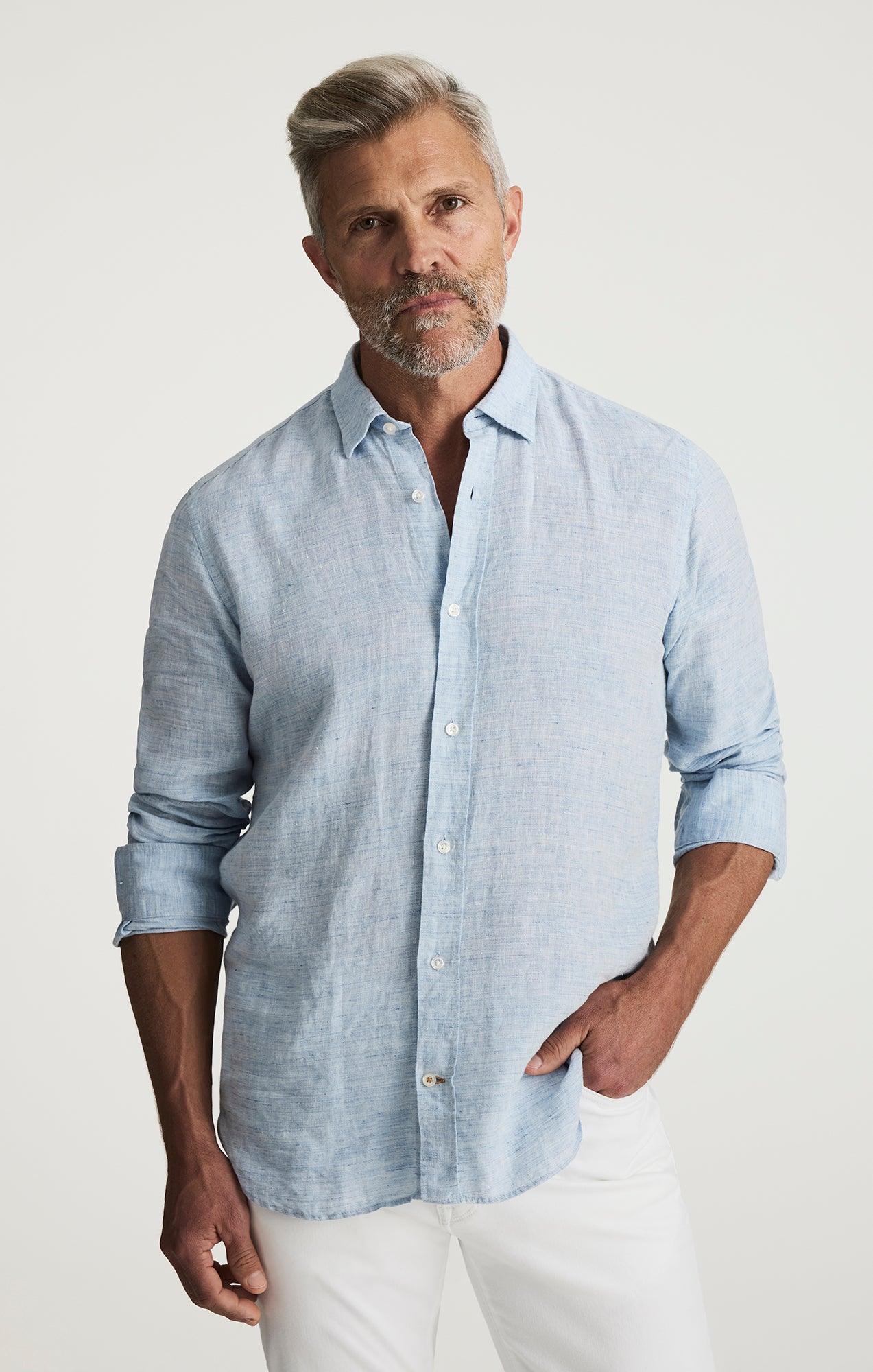 Linen Shirt In Blue