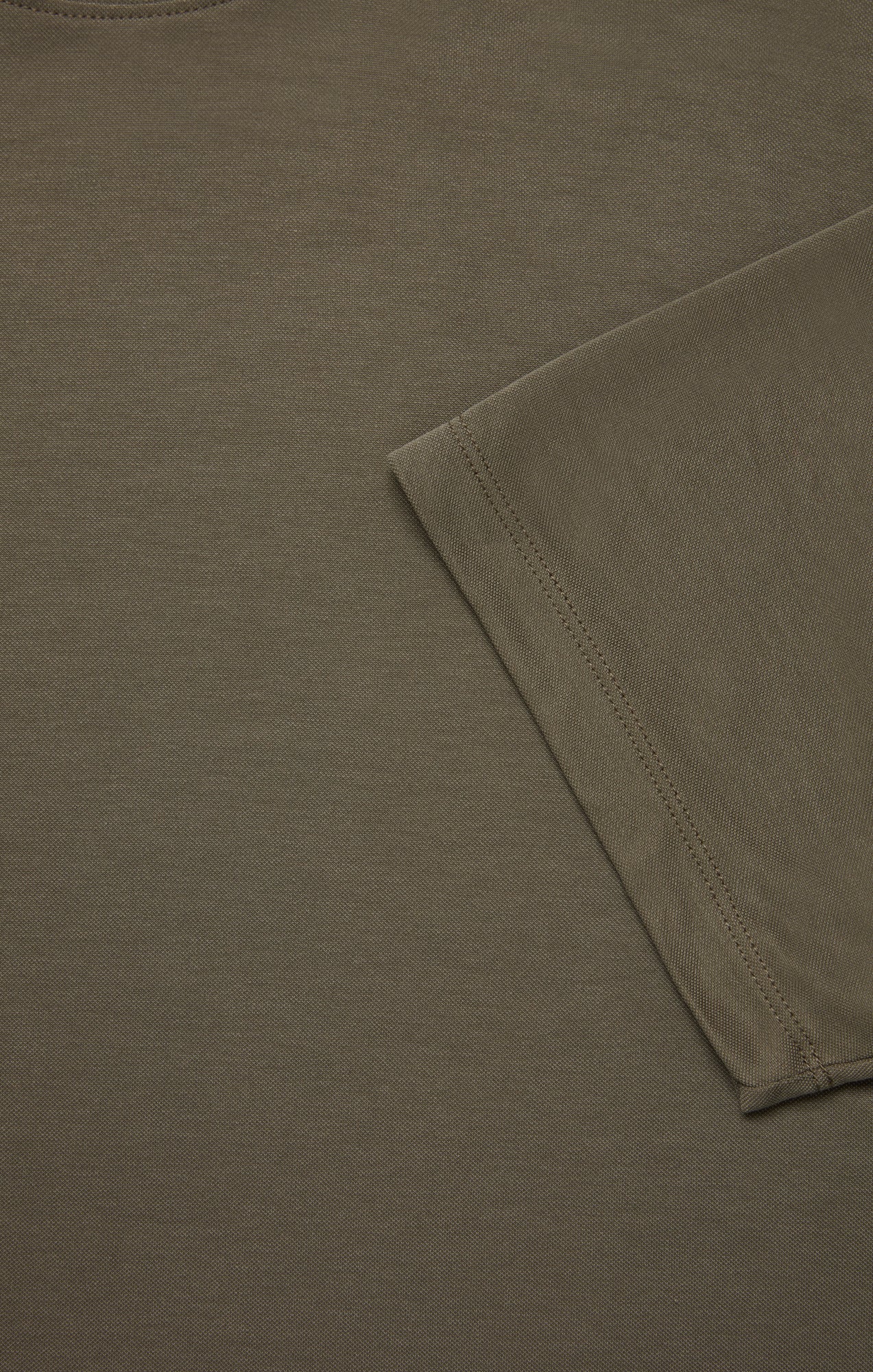 Pique T-Shirt in Smokey Olive