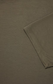 Pique T-Shirt in Smokey Olive