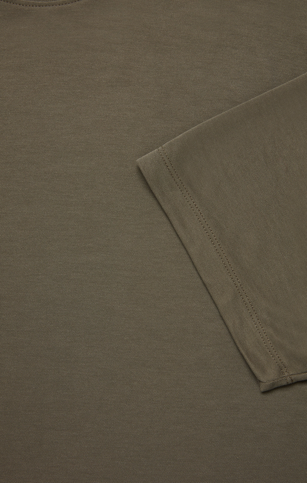 Pique T-Shirt in Smokey Olive