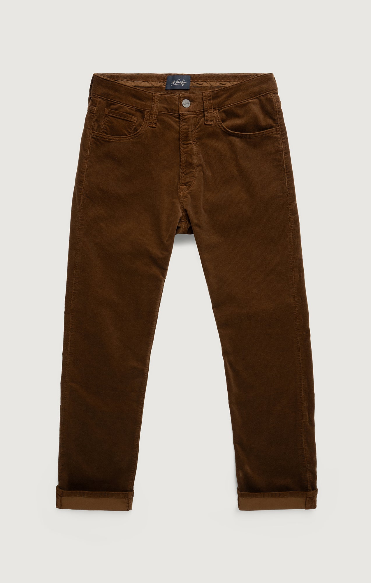 Cool Tapered Leg Pants in Bourbon Cord