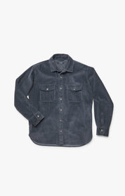 Corduroy Overshirt In Iron Gate