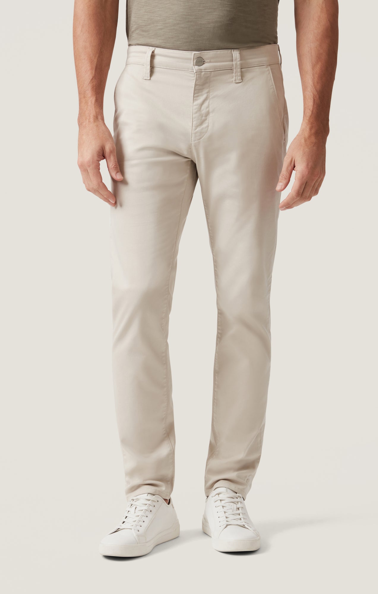 Verona Straight Leg Chino Pants In Tan Coolmax