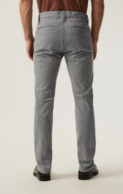 Verona Slim Leg Chino Pants in Grey Elite