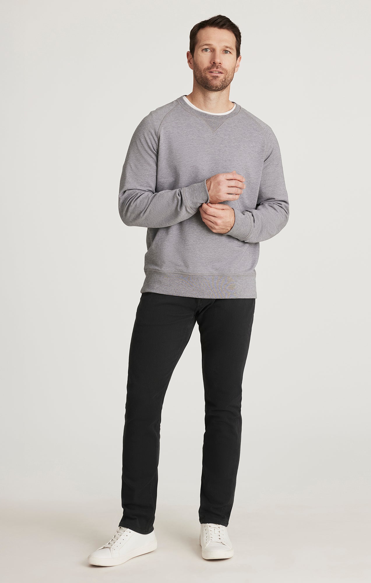 Cool Tapered Pants in Charcoal Diagonal