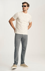 Courage Straight Leg Pants In Slate Twill