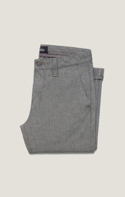 Verona Slim Leg Chino Pants in Grey Elite