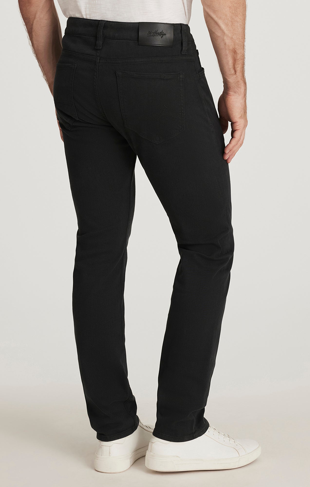 Cool Tapered Leg Pants in Charcoal Diagonal