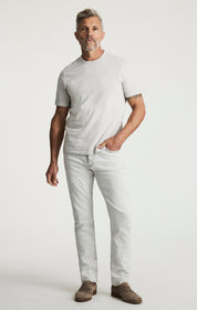 Slub Crew Neck T-shirt In Glacier Gray