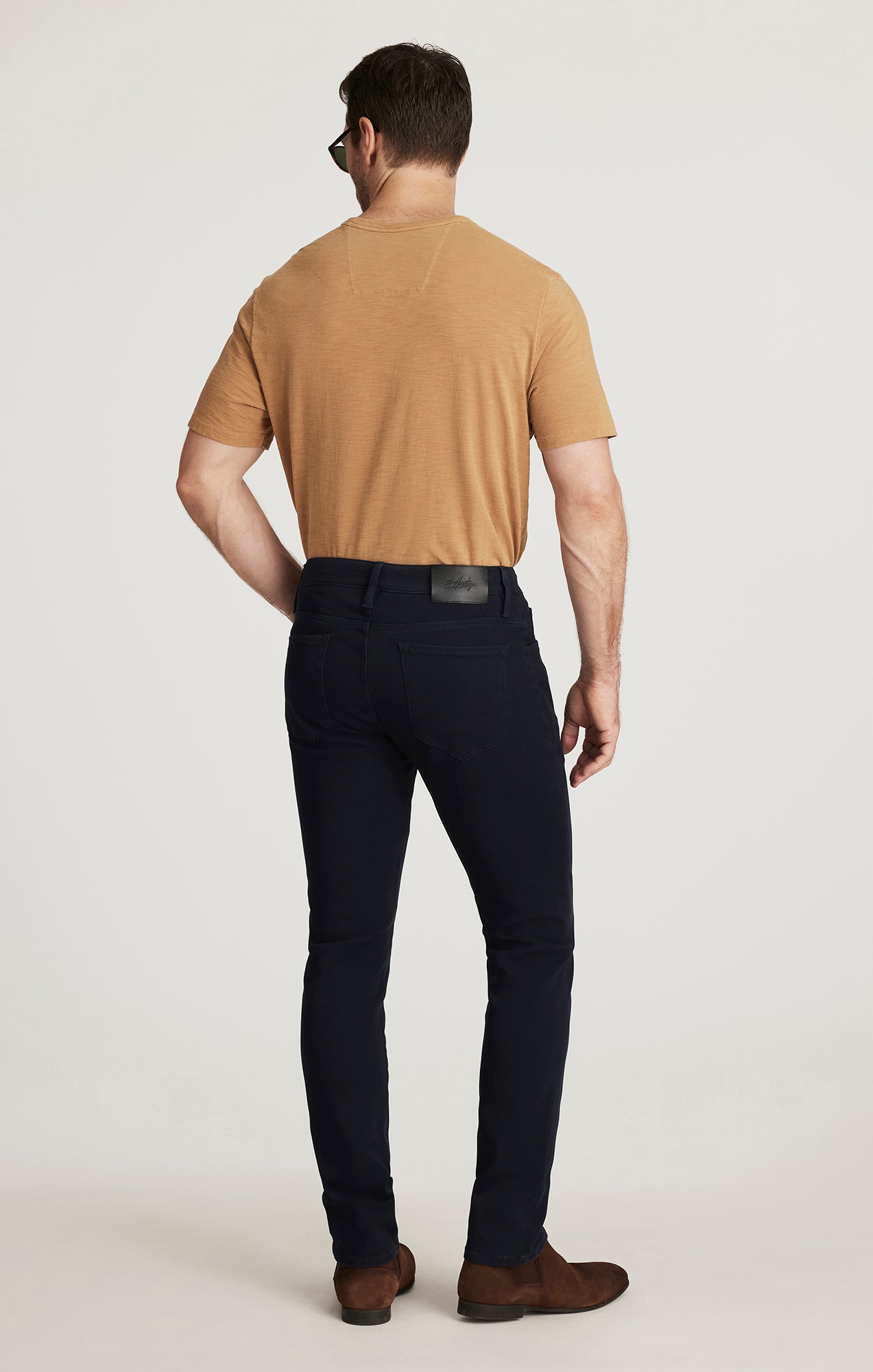 Cool Tapered Leg Pants in Dark Navy Cloud Luxe