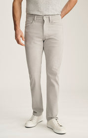 Courage Straight Leg Jeans In Light Grey Linen Luxe