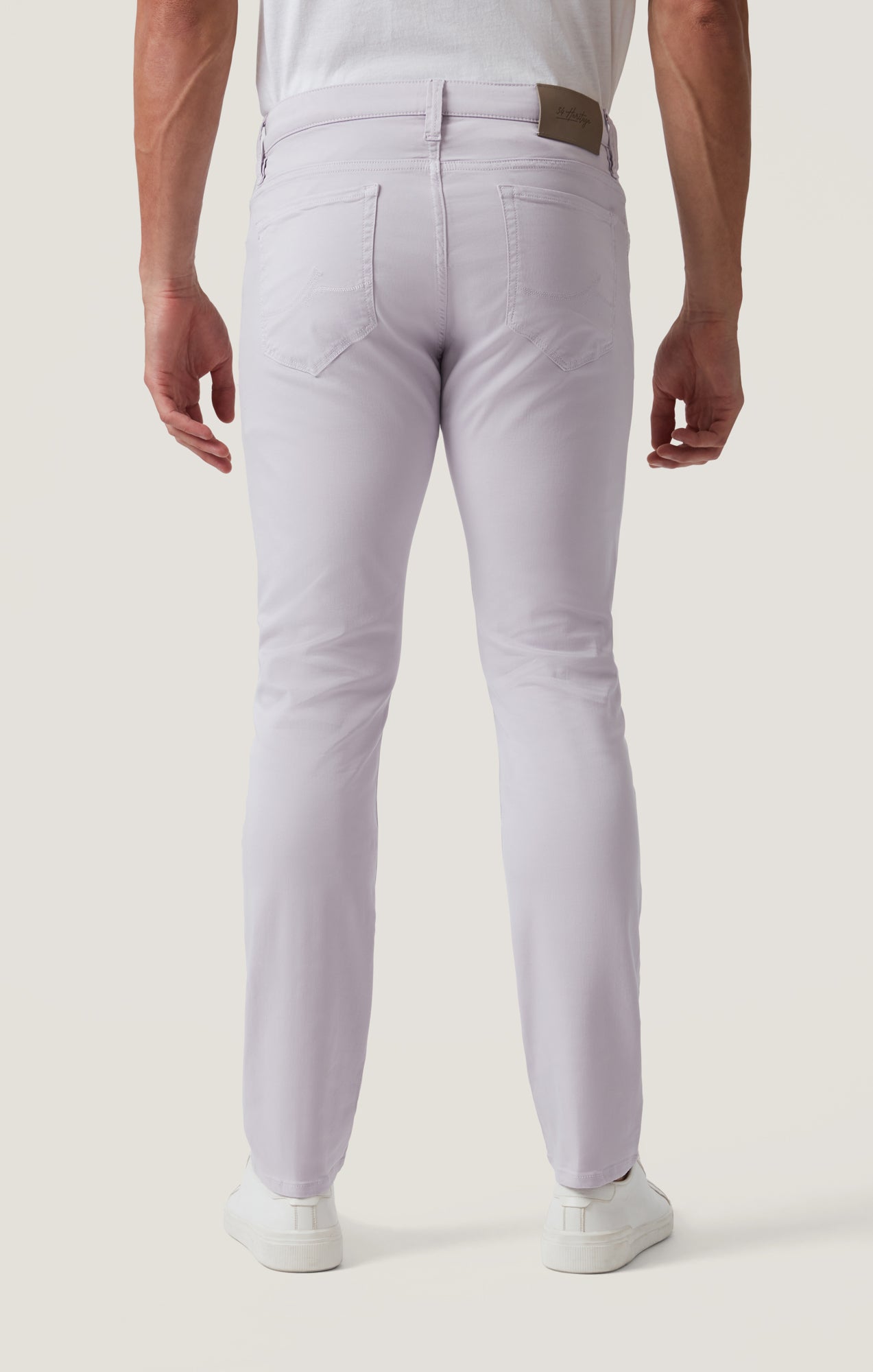 Cool Tapered Pants in Lilac Twill