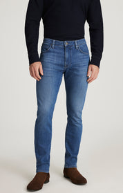 Cool Tapered Leg Jeans in Light Brushed Urban