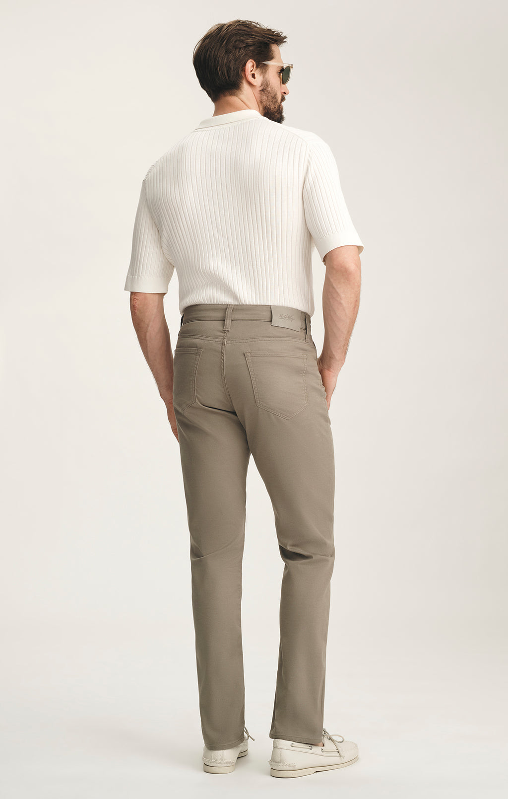 Courage Straight Leg Jeans In Light Olive Coolmax