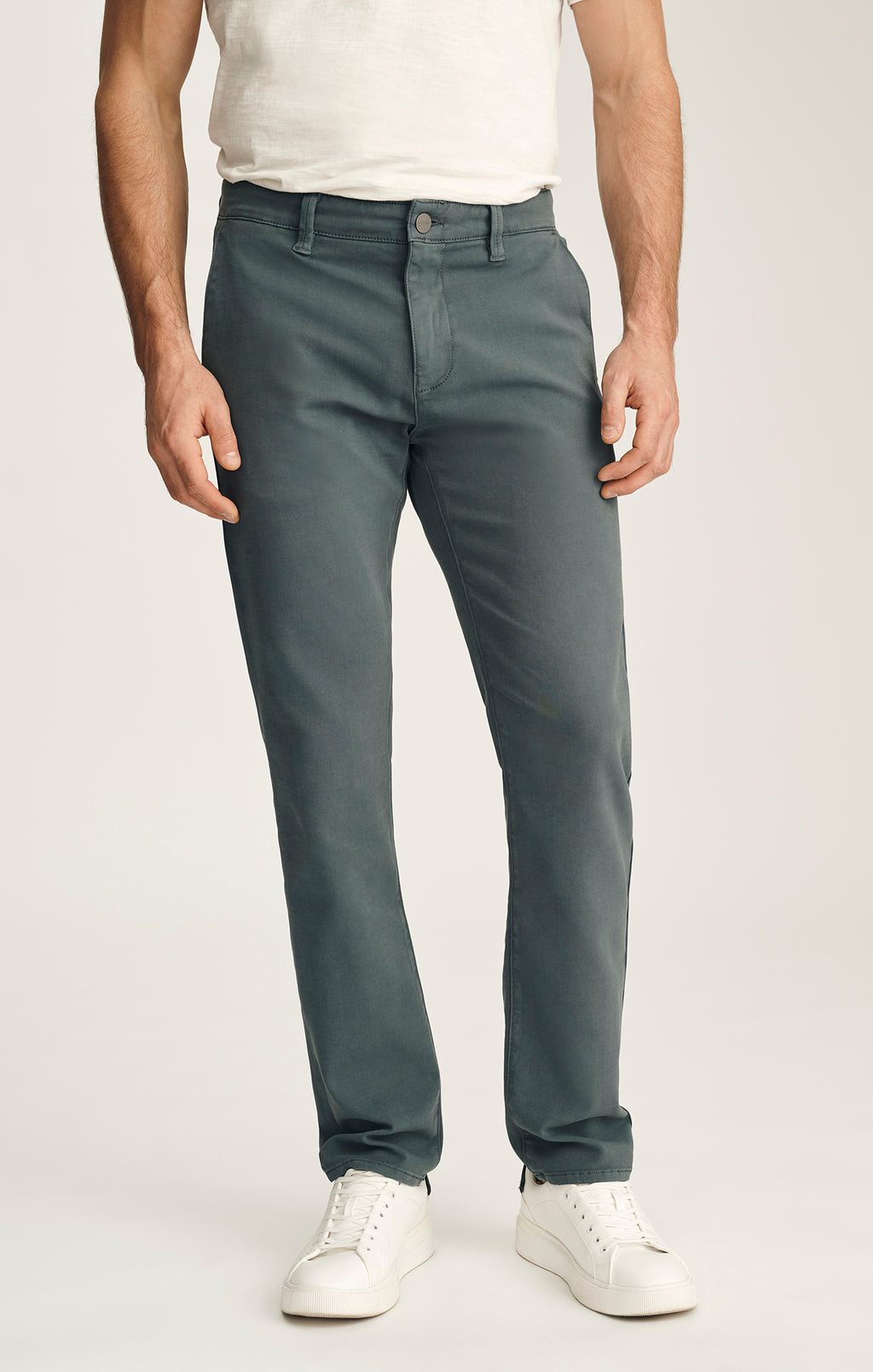 Verona Straight Leg Chino Pants In Slate High Flyer