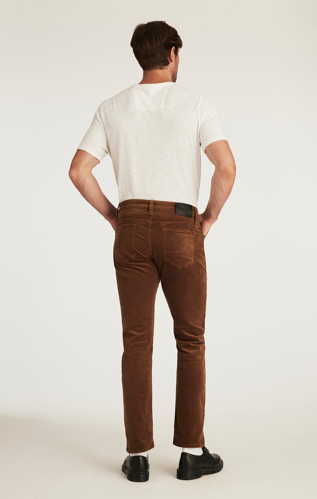 Cool Tapered Leg Pants in Bourbon Cord