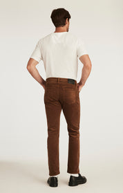 Cool Tapered Leg Pants in Bourbon Cord