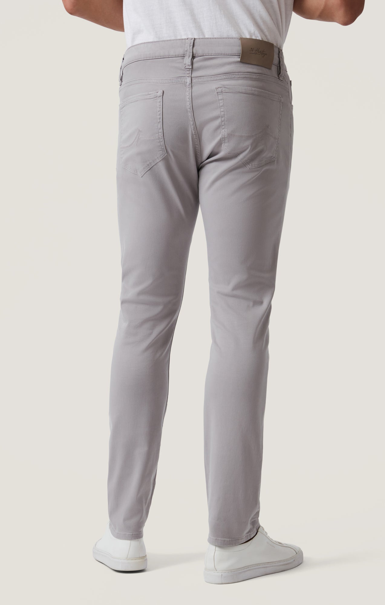 Cool Tapered Pants in Cement Twill