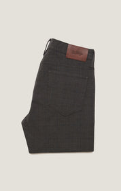 Cool Tapered Leg Pants in Brown Elite Check