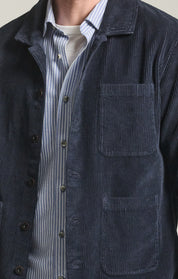 Corduroy Overshirt in Navy