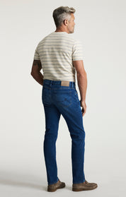 Courage Tapered Leg Jeans In Dark Brushed Organic Ultra