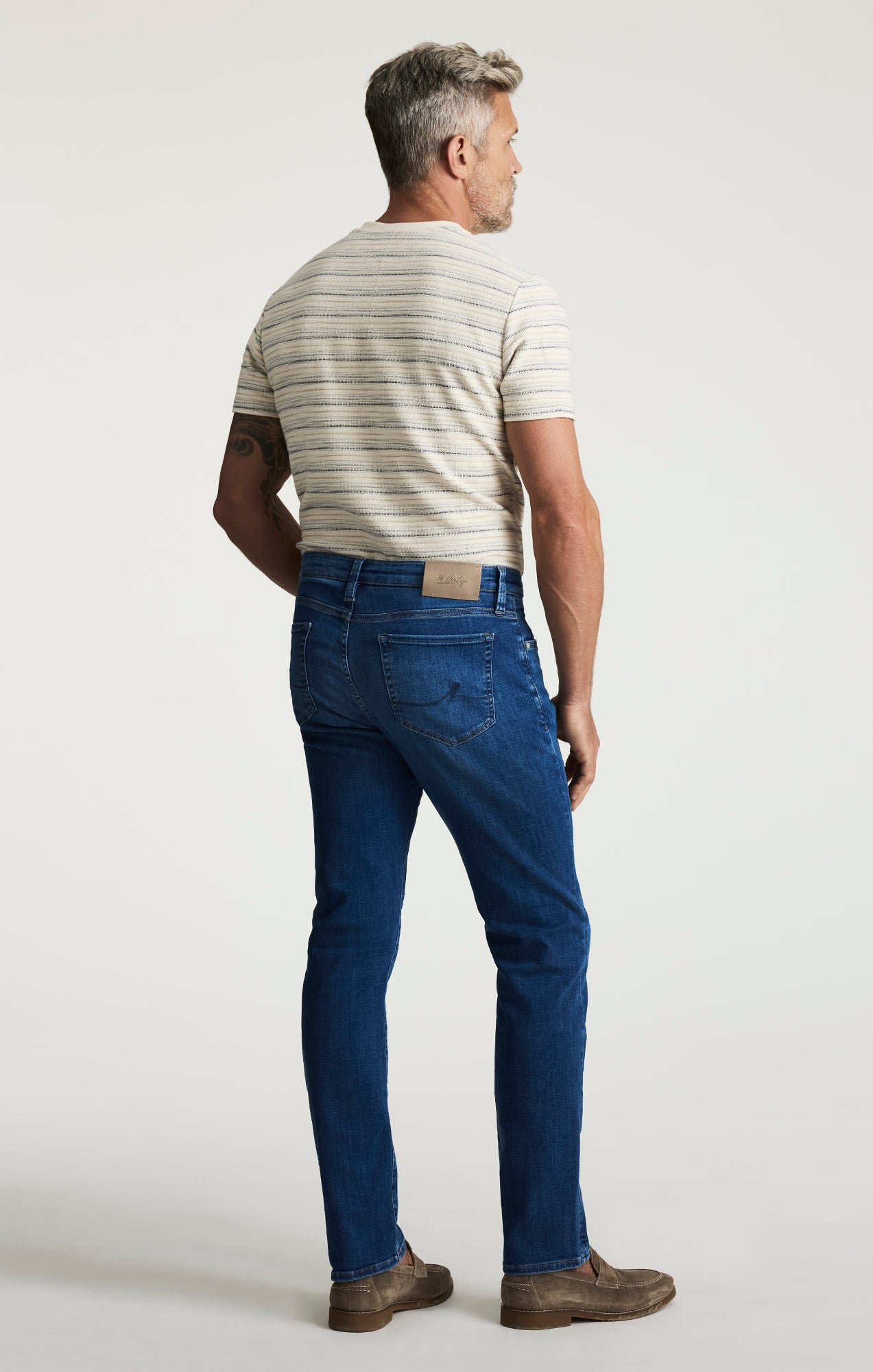 Courage Straight Leg Jeans in Dark Brushed Organic Ultra