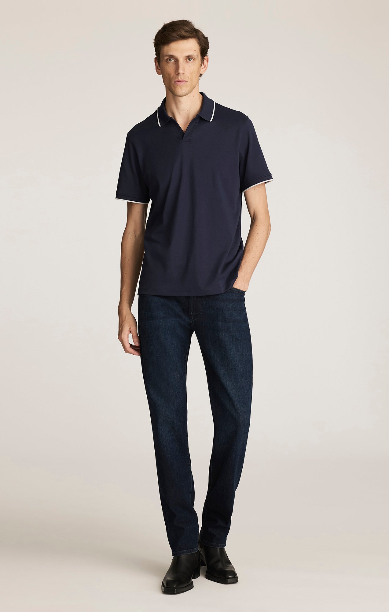 Riviera Polo Shirt in Navy