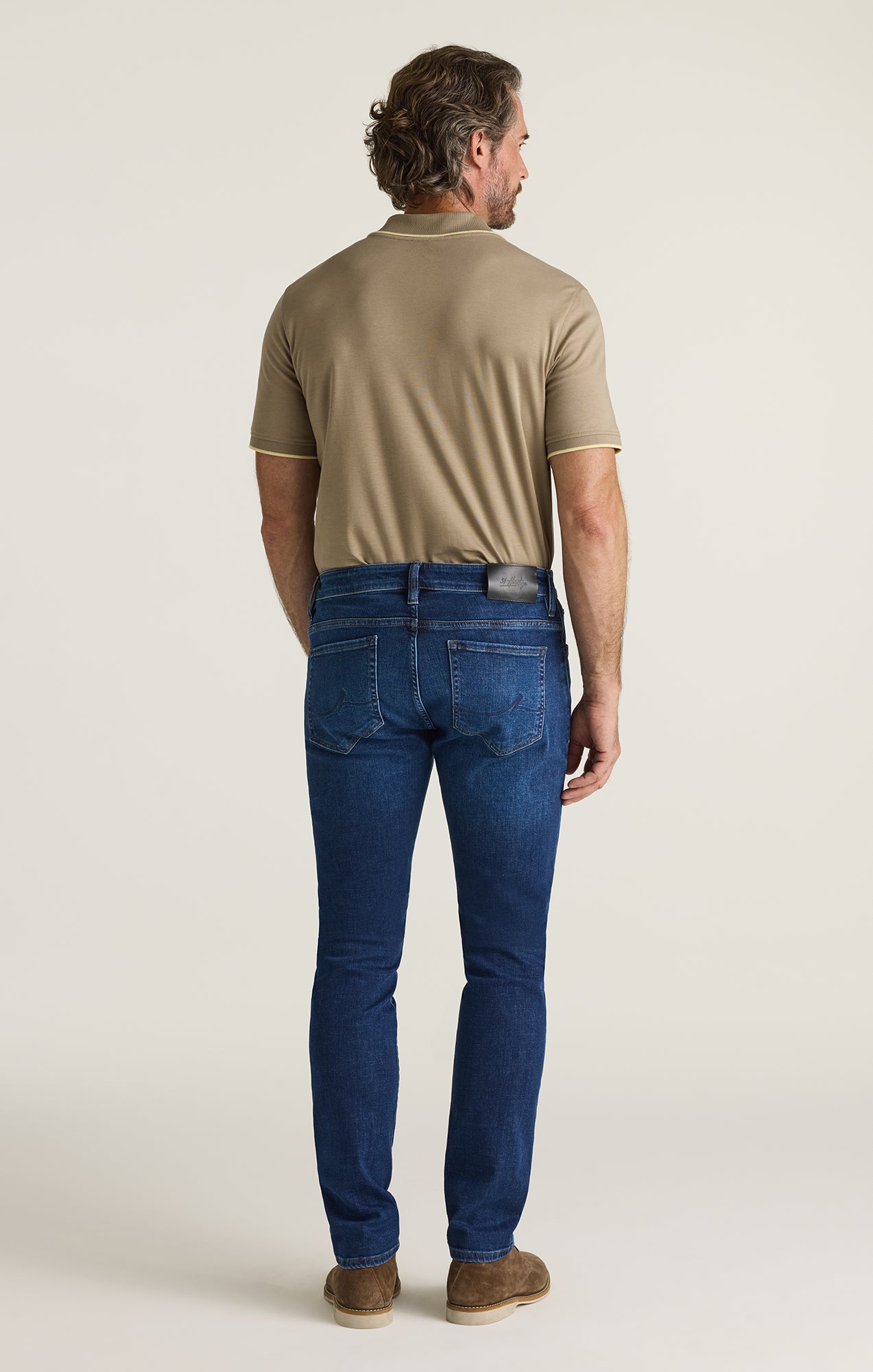 Cool Tapered Leg Jeans in Dark Brushed Vintage
