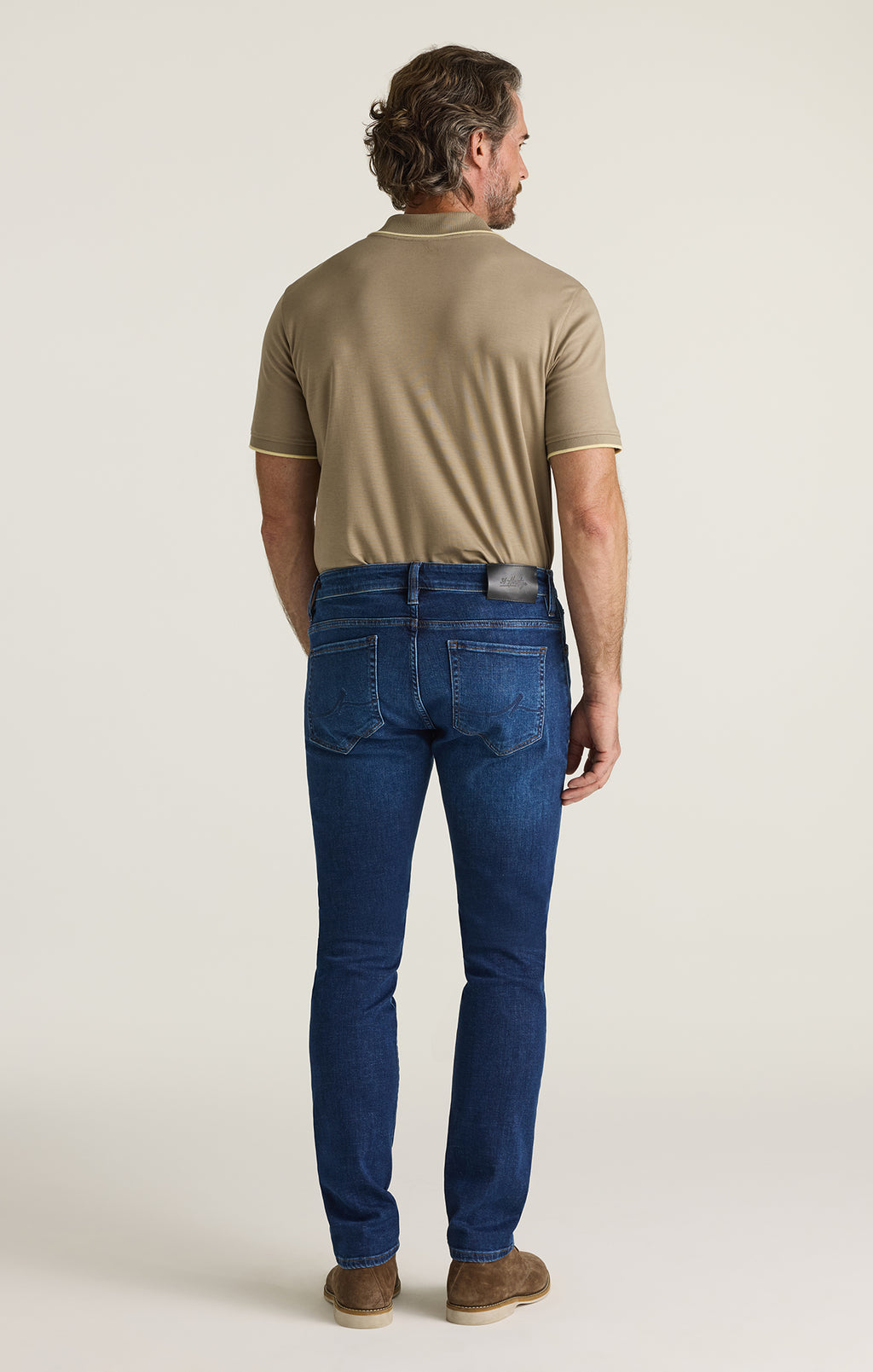 Cool Tapered Leg Jeans in Dark Brushed Vintage