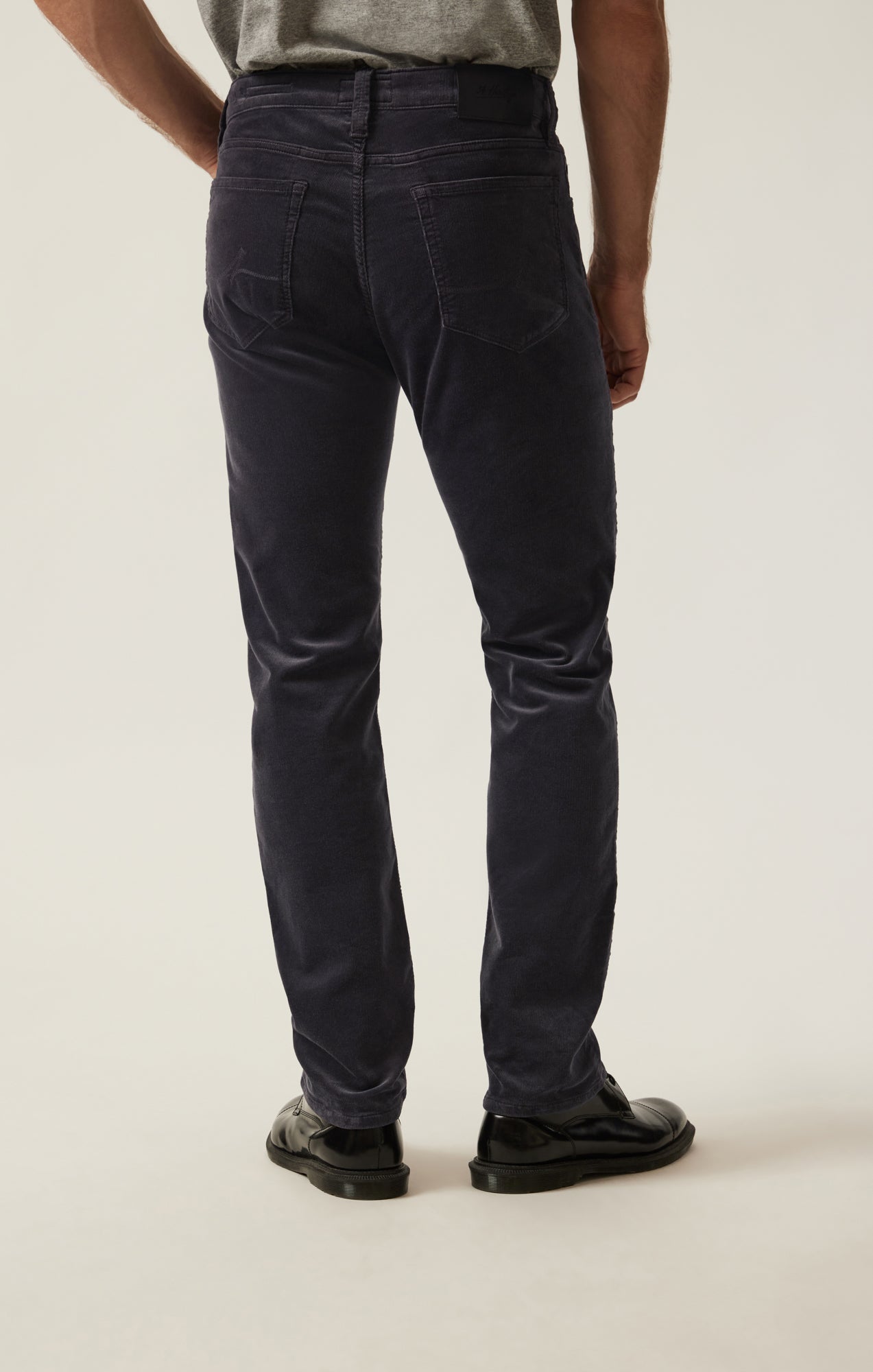 Cool Tapered Leg Pants in Charcoal Cord