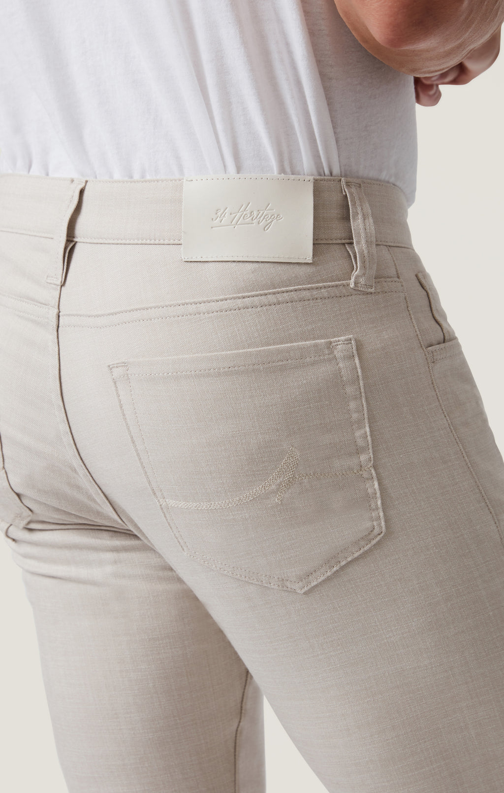 Courage Straight Leg Pants in Cream Cross Twill