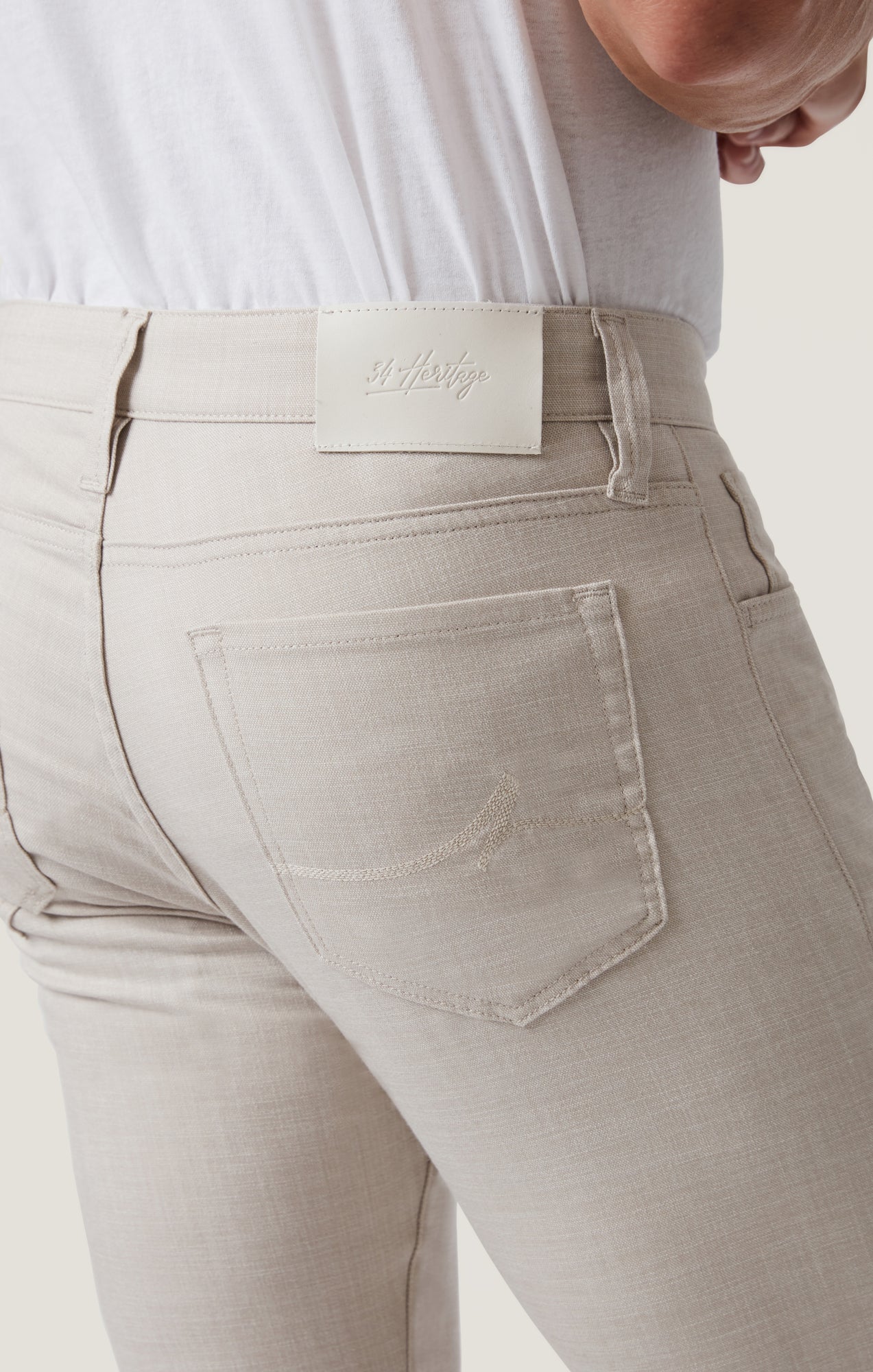 Courage Straight Leg Pants in Cream Cross Twill