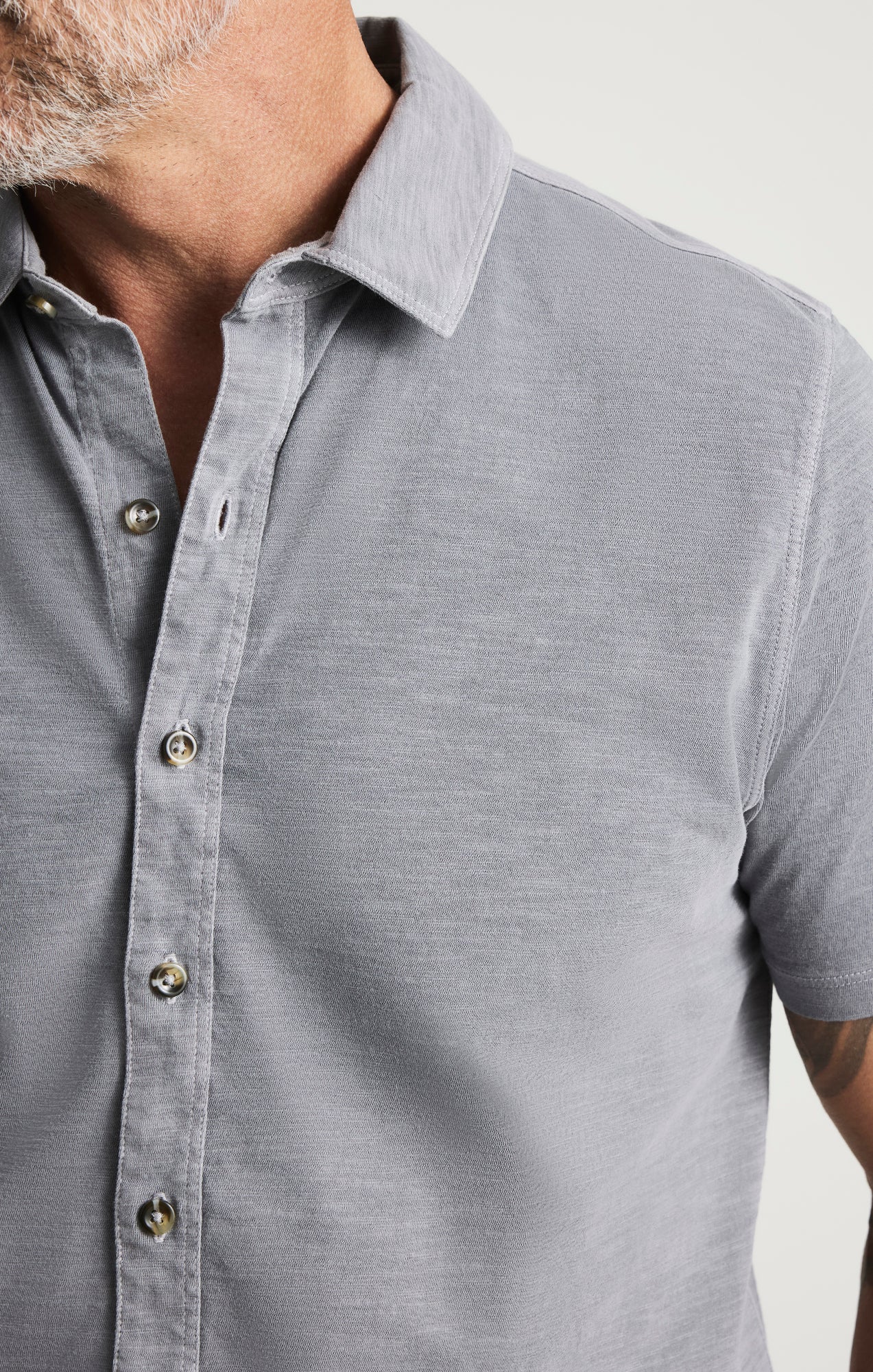 Jersey Shirt In Chiseled Stone