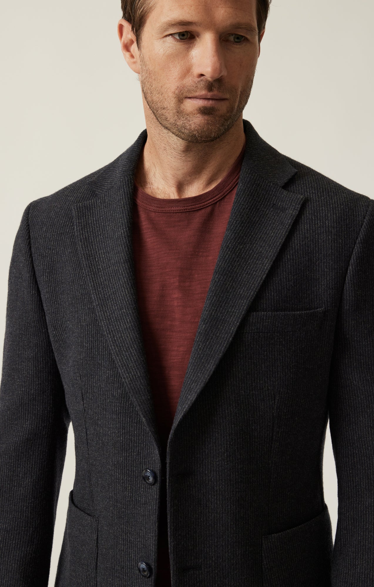 Matteo Structured Blazer In Dark Grey