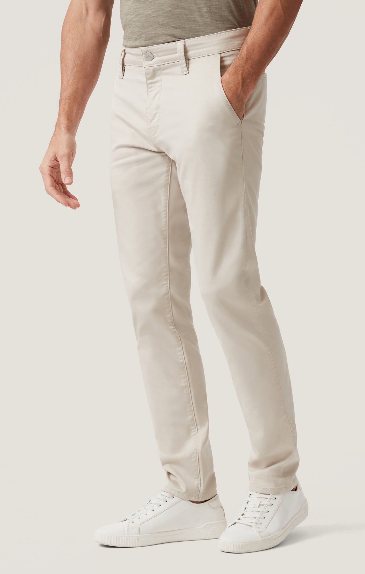 Verona Straight Leg Chino Pants In Tan Coolmax