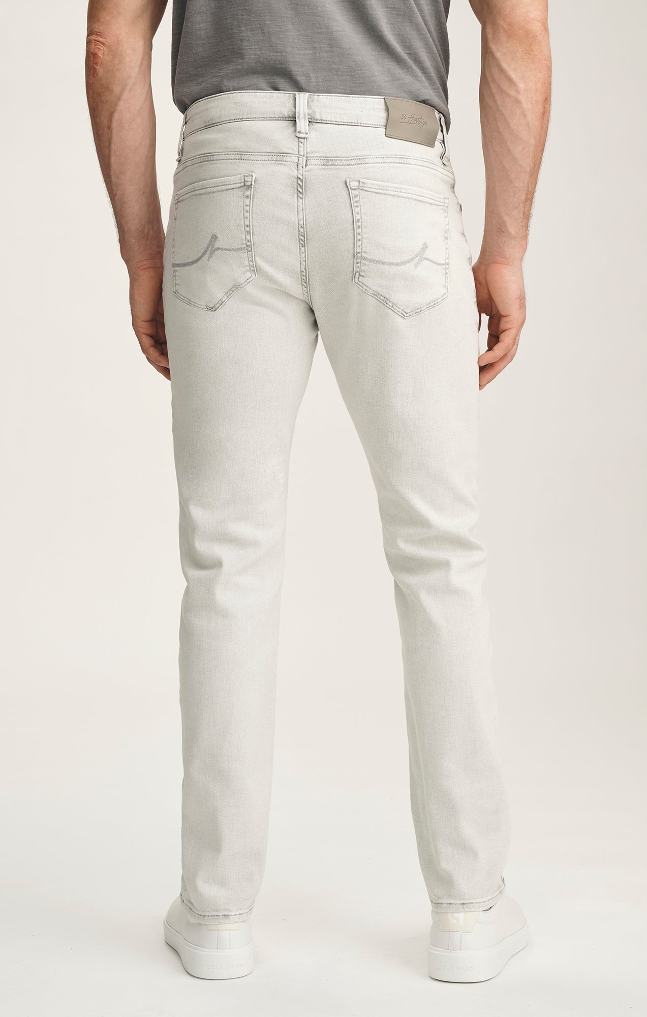 Cool Tapered Leg Jeans In Ice Grey Organic Ultra