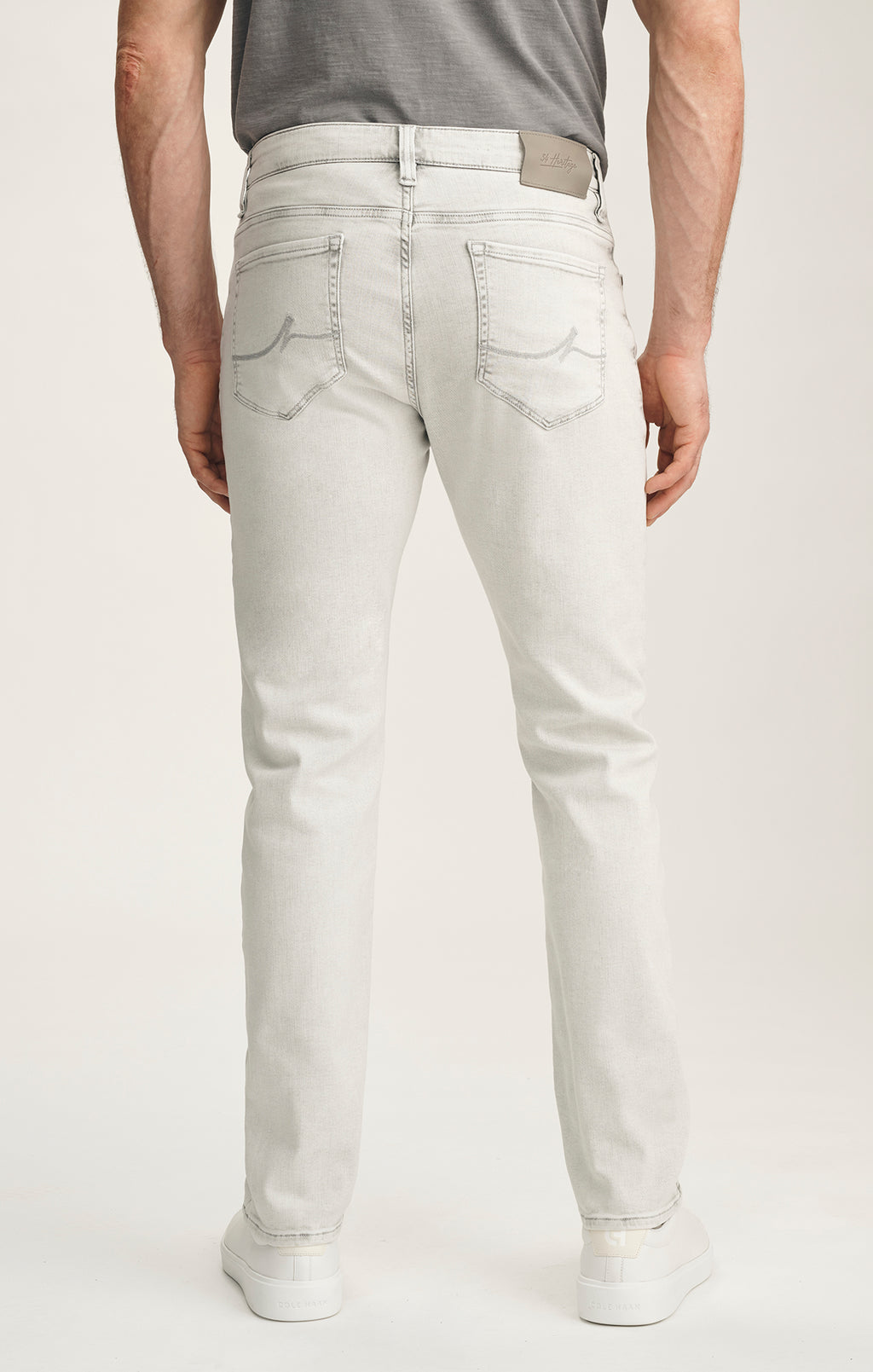 Cool Tapered Leg Jeans In Ice Grey Organic Ultra