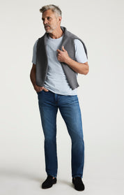 Cool Tapered Leg Jeans In Mid Brushed Vintage