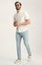 Cool Tapered Leg Jeans In Bleached Urban